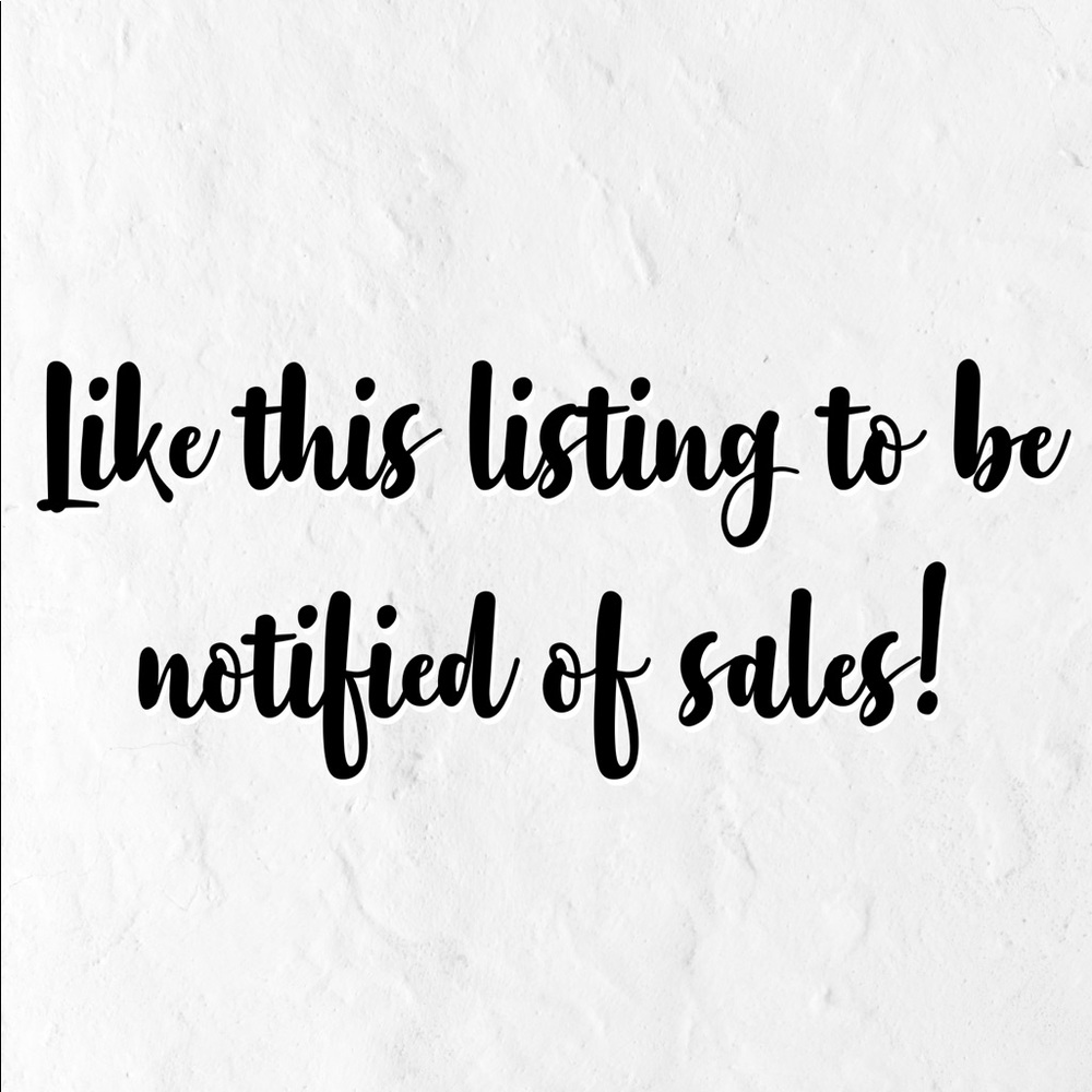 Like this listing to bookmark my closet!